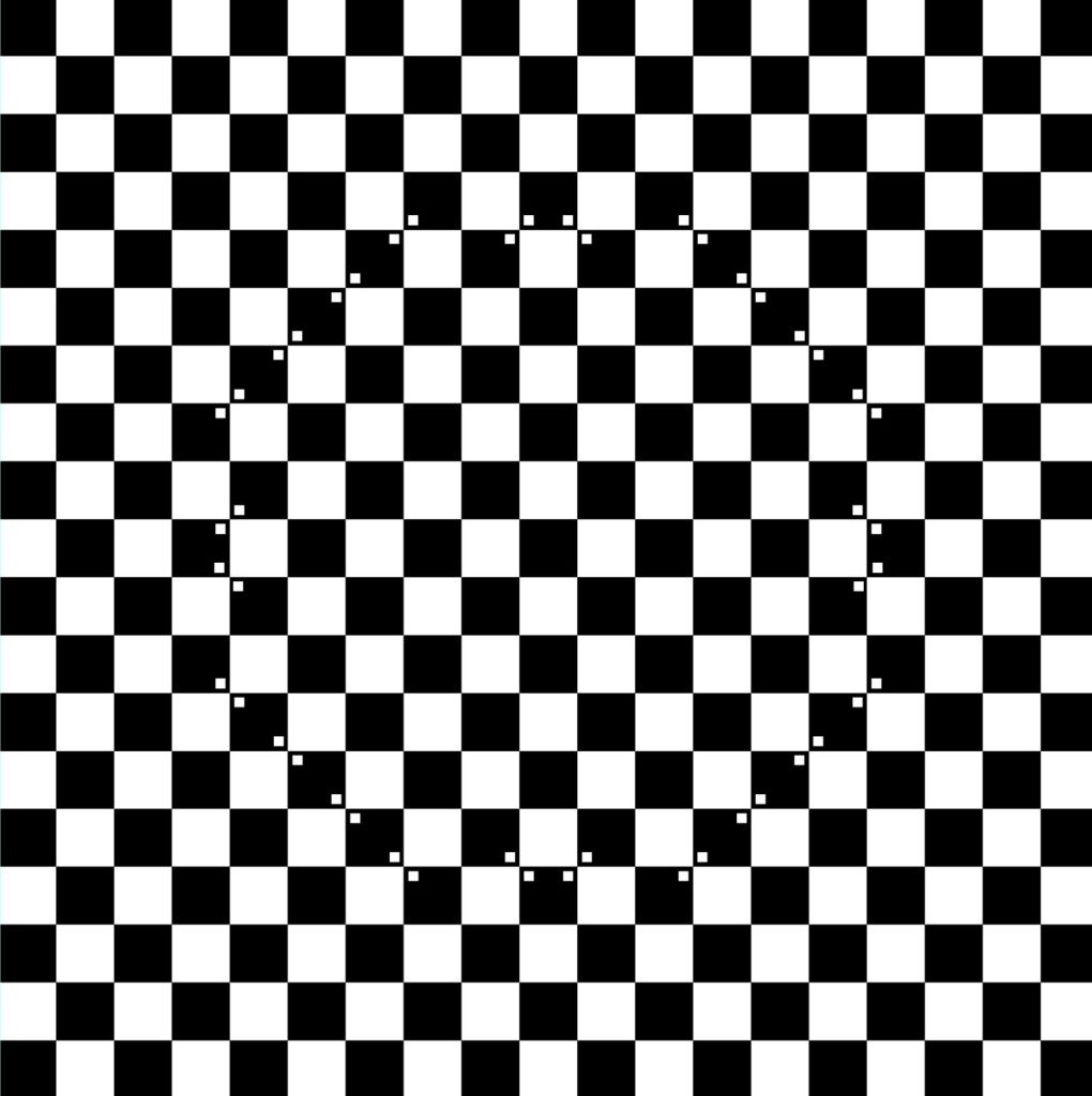 Оптические иллюзии. Шахматное поле