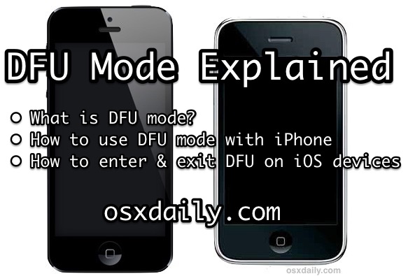 iPhone DFU Mode Explained: How to use DFU mode, what is DFU mode for