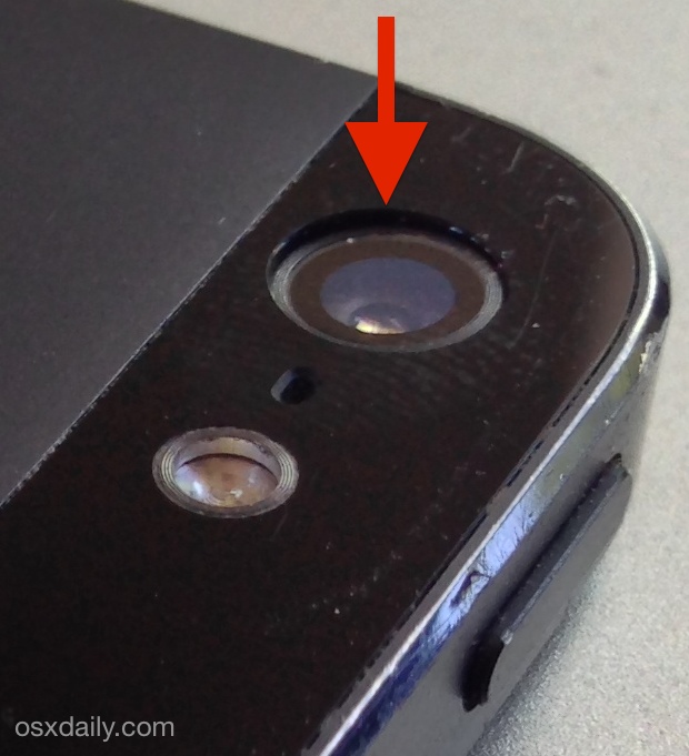 Fix a not working iPhone 5 camera with a light press