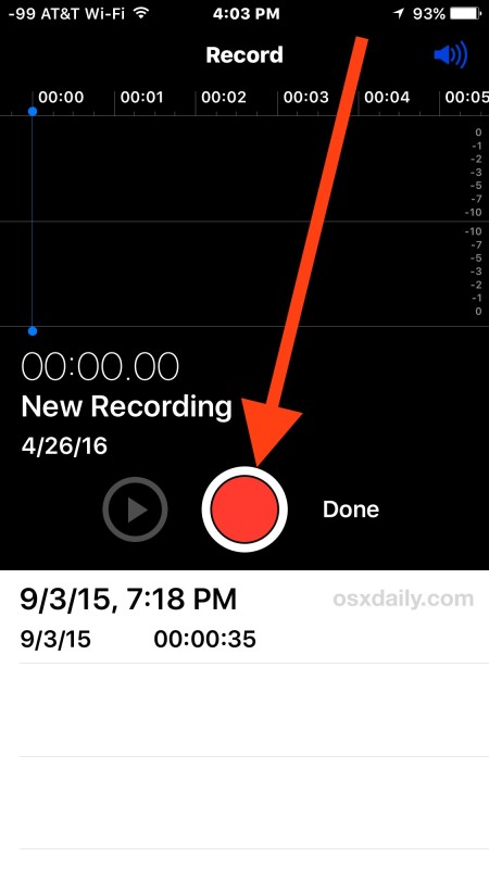 Record voice or audio with iPhone Voice Memos