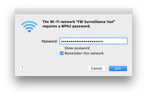 See Wi-Fi Password as typing on a Mac