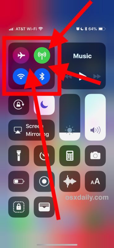 Hard press the networking section of Control Center to access AirDrop in iOS 11