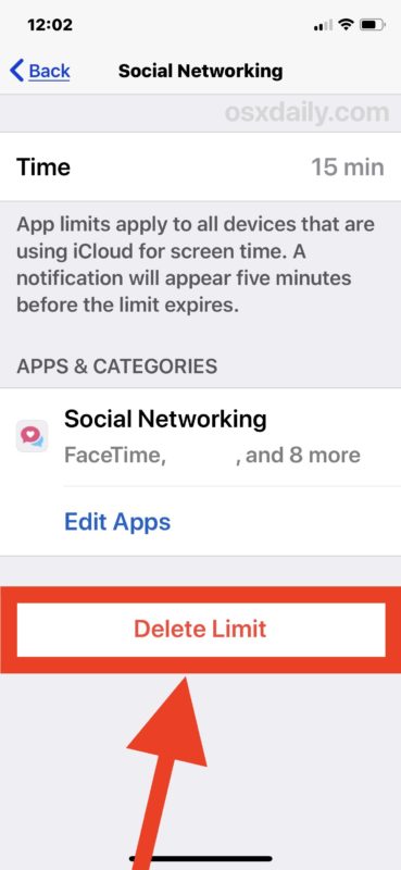 How to delete Screen Time limits on iPhone or iPad