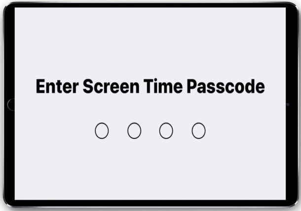 What is the Screen Time passcode on iPhone or iPad