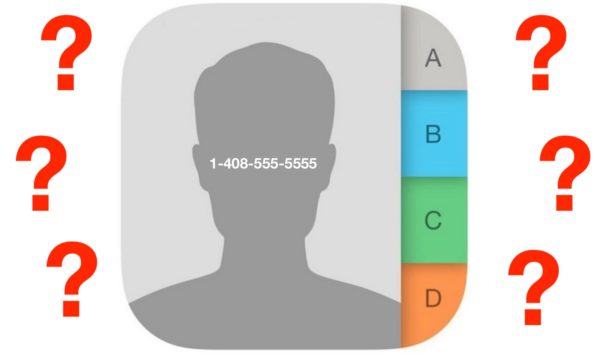Fix contacts names missing on iPhone