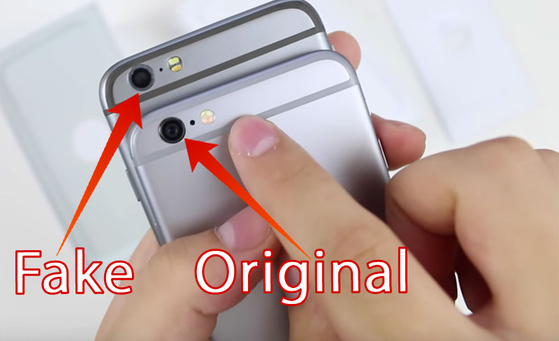 original iphone vs replica
