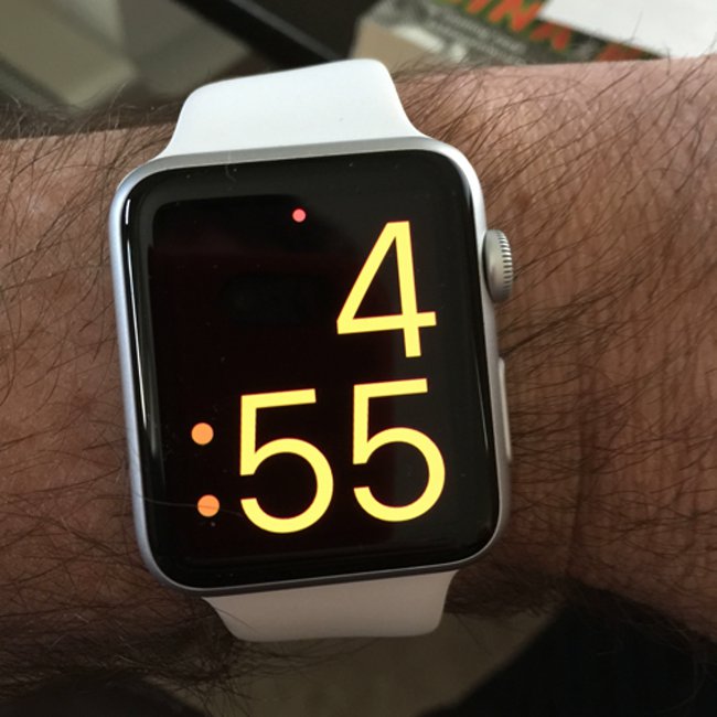 red dot on apple watch