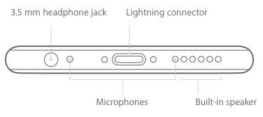  нижние микрофоны iPhone 6s 