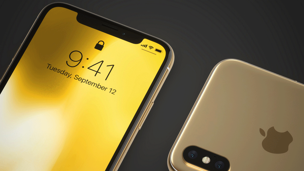 iPhone X и iPhone X Plus в золотом цвете будут выглядеть роскошно (фото)