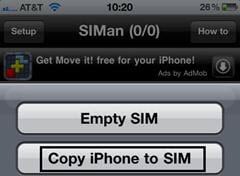 transfer contacts from iPhone to SIM card