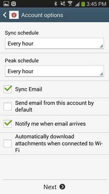 step 5 to set up iCloud account on Android