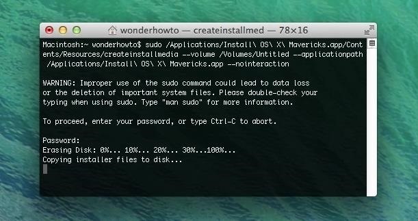 How to Create a Bootable Install USB Drive of Mac OS X 10.9 Mavericks