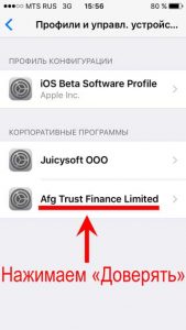 Профиль Afg Trust Finance Limited