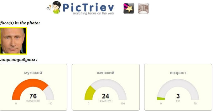 PicTriev - онлайн сервис для поиска человека по фото
