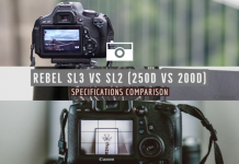 Rebel SL3 vs SL2 (250D vs 200D) Specifications Comparison