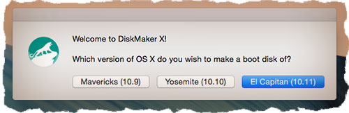 Создаем загрузочную флешку с OS X при помощи Diskmaker X
