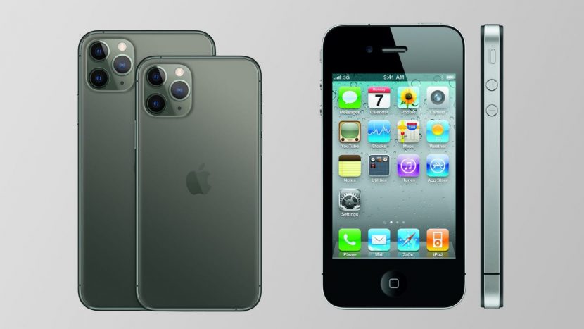 Дизайн iPhone 12 и iPhone 4