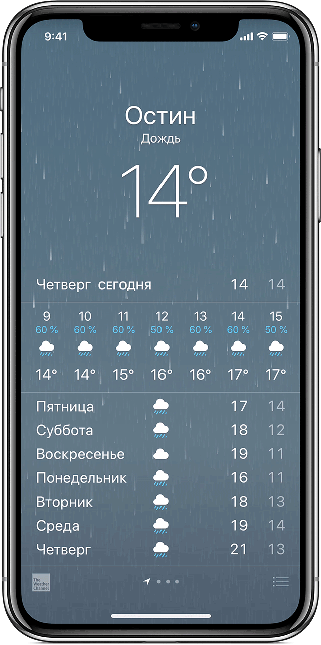 Программа «Погода»