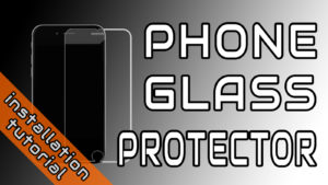 Phone Glass Protector Installation Guide Artwork