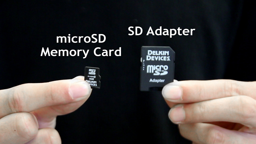 Take out microSD card - transfer camcorder video to PC