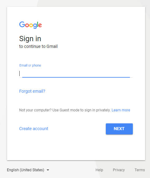 Войти в Gmail