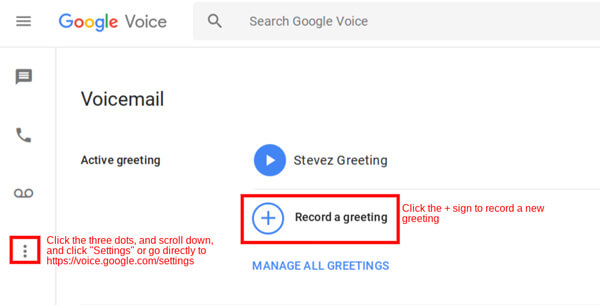Запись Google Voice