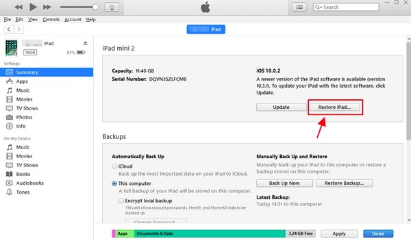 Reset an iPad to Factory Settings