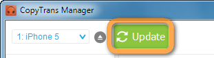 update button in copytrans manager to apply changes