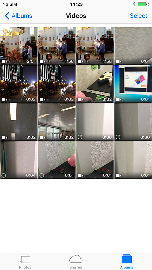 iphone videos in photo app