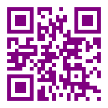 QR-код фиолетового цвета