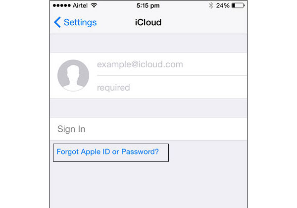 Восстановление забытого пароля iCloud на iPhone