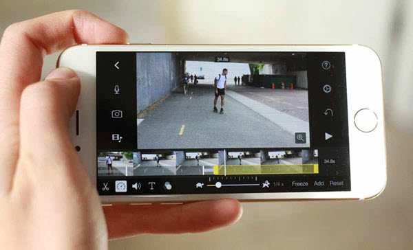 Adjust Video Speed on iPhone with iMovie