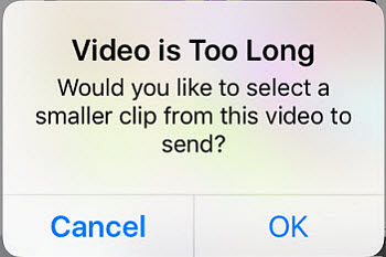 iPhone video formats not sharable